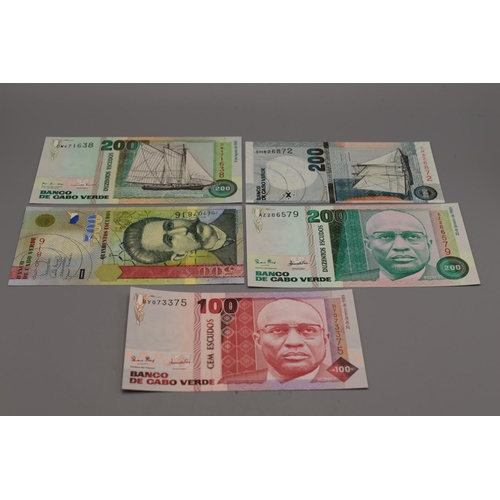 87 - Collection of Bank Notes From Cape Verde Island