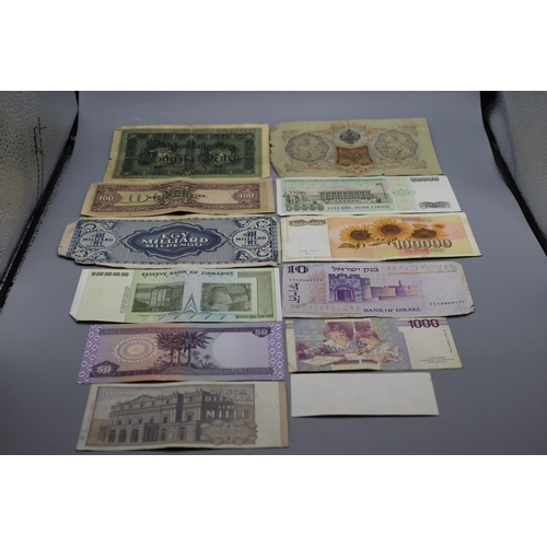 88 - Selection of 12 Mixed Worldwide Banknotes