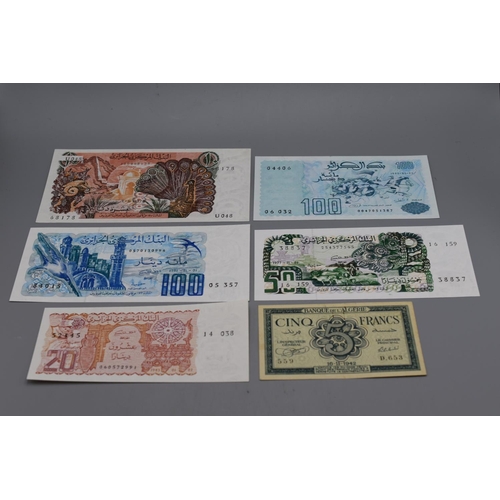 89 - Collection of Bank Notes From Algeria