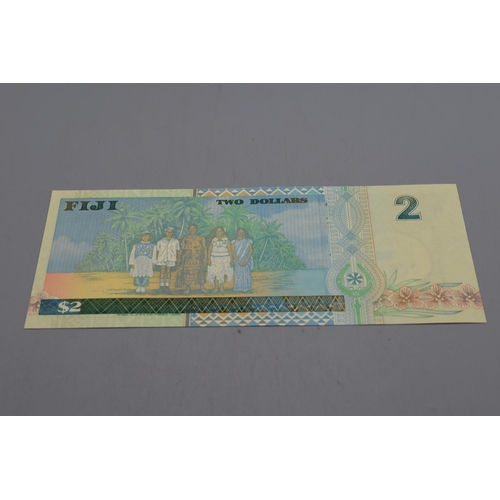 97 - Queen Elizabeth Fiji $2 Bank Note 1996