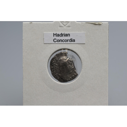 12 - Rome - Hadrian/Concordia - Denarius - A.D. 124 - 125