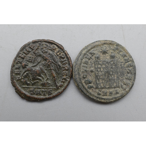 24 - Two Constantine II Coins - A.D. 337 - 361