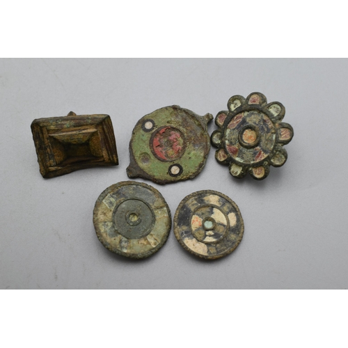 45 - Collection of Roman Disc Fibulaes/Brooches/Buttons