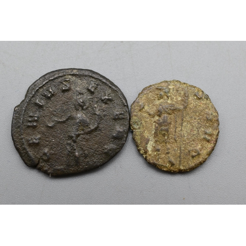 60 - Two Claudius II Coins - A.D 268 - 270