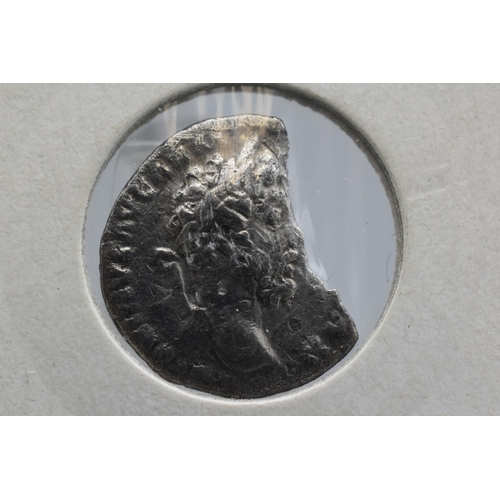 66 - Marcus Aurelius AR Denarius - Victory placing shield inscribed VIC/PAR.