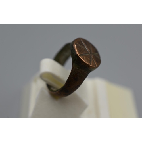 76 - Copper Roman Ring