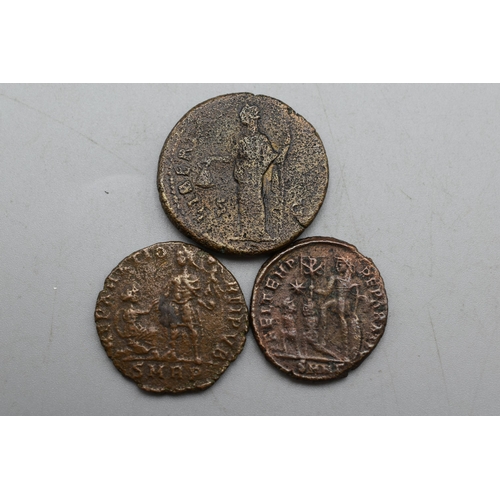 77 - Collection of Three Roman Coins