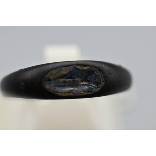 91 - Metal Detector Find in York - Blue Stone Ring