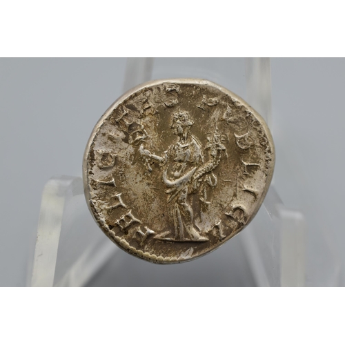 94 - Roman Emperor Geta Silver Coin