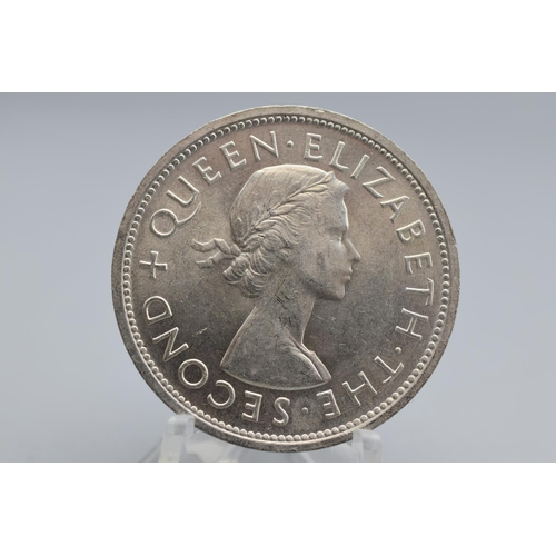 8 - Silver - Southern Rhodesia (Zimbabwe) - 1 Crown - Elizabeth II Cecil Rhodes - 1953