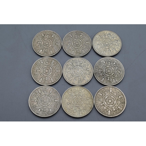 11 - Selection of Elizabeth II Two Shillings Coins