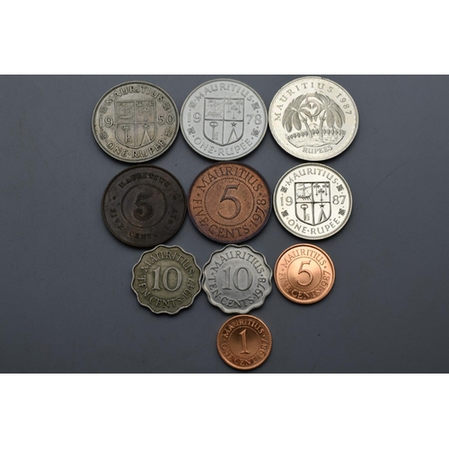 17 - A Collection of Coins From Mauritius