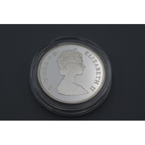 28 - Silver Proof Coin Commemorating The Marriage of His Royal Highness Prince of Wales and Lady Diana Sp... 