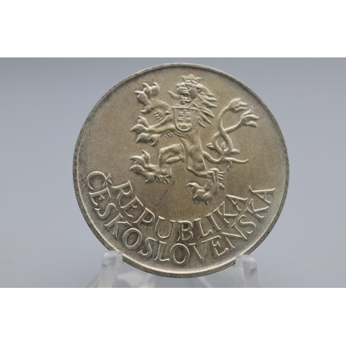 39 - Silver - Czechoslovakia - 25 Korun 10 Years - Liberation