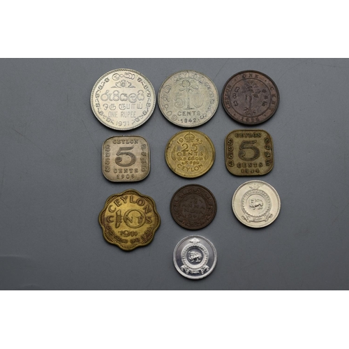 52 - Selection of Coins From Ceylon