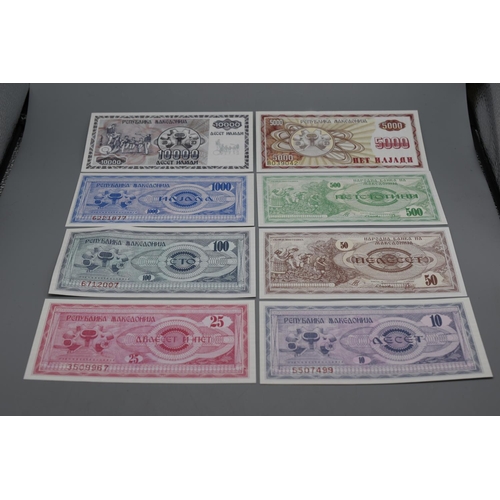 63 - Selection of Bank Notes From Macedonia