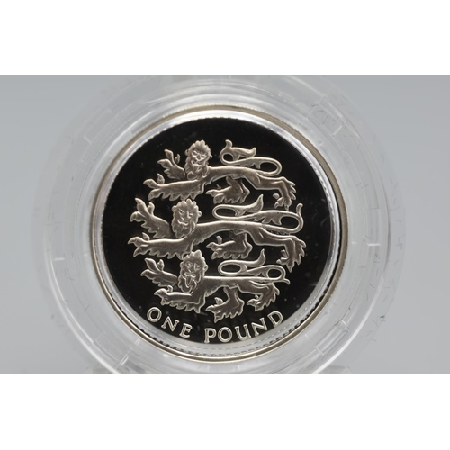 64 - Royal Mint Silver Proof - One Pound Coin - 2002