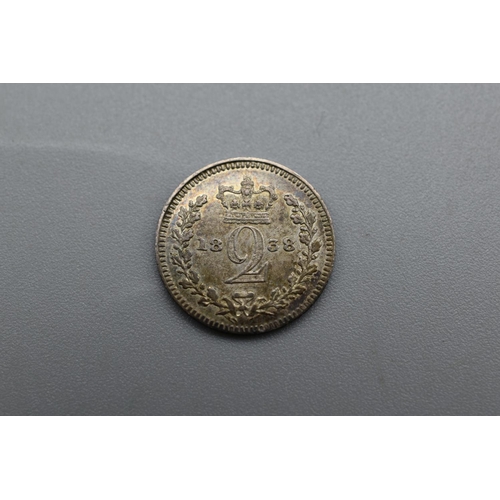 67 - Silver - Victoria - Two Pence - 1838