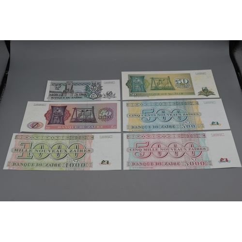 69 - Collection of Bank Notes From Zaire