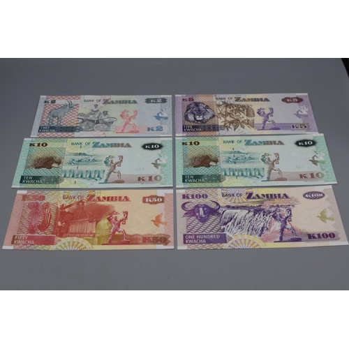 83 - Selection of Bank Notes From Zambia