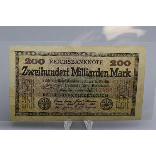 87 - Germany - 200,000,000,000 Mark Reichsbanknote - 1923