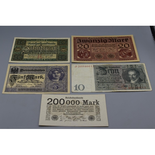 88 - Selection of Various German Bank Notes