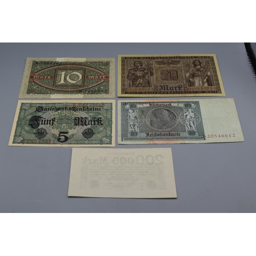 88 - Selection of Various German Bank Notes