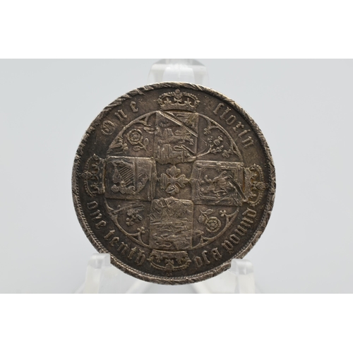 110 - Silver - Victoria - Gothic Florin - 1872