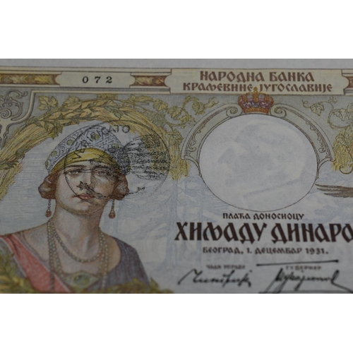 1 - Three Bank Notes From Yugoslavia