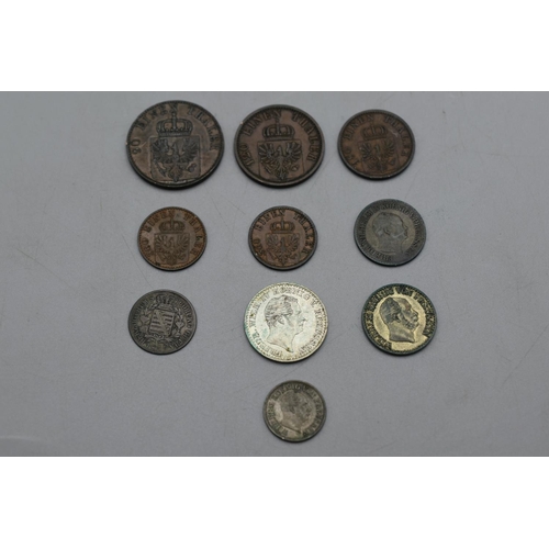 6 - Selection of German States Coinage to include Silver