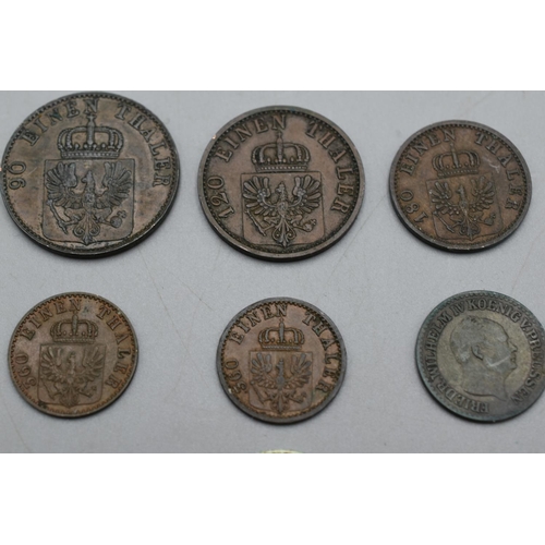 6 - Selection of German States Coinage to include Silver