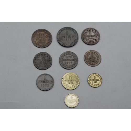 7 - Collection of German State Coinage to Include Silver