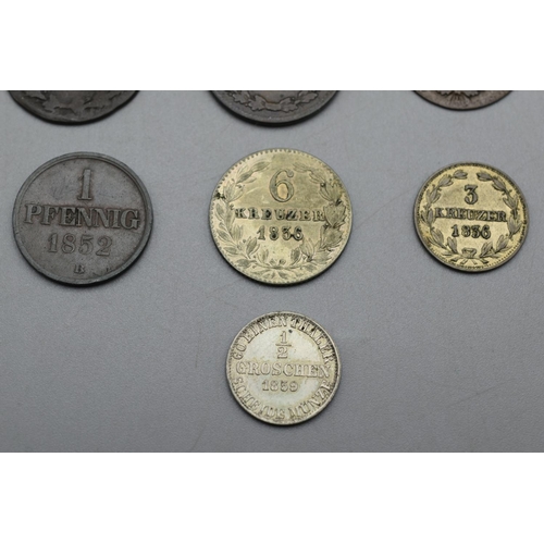 7 - Collection of German State Coinage to Include Silver