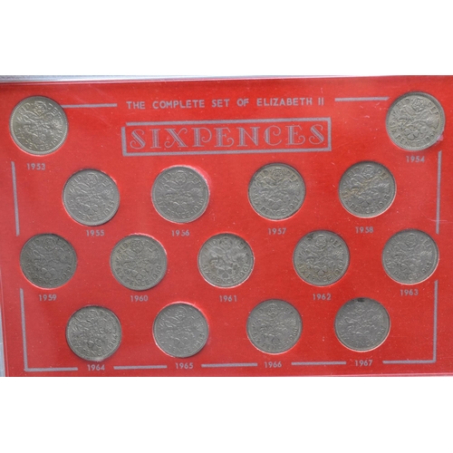 12 - A Complete Set of Elizabeth II Sixpences