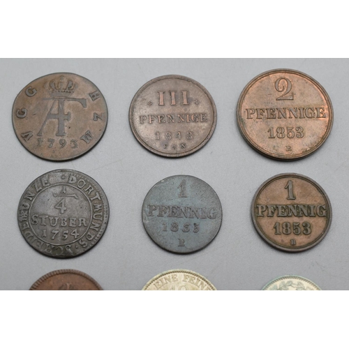 18 - Selection of German State Coinage to include Silver