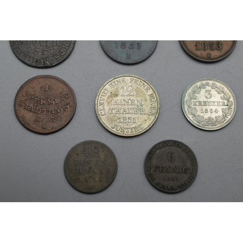 18 - Selection of German State Coinage to include Silver