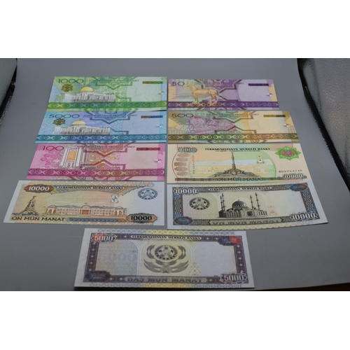 20 - Selection Of Bank Notes From Turkmenistan