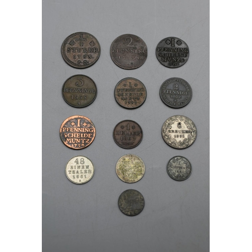 25 - Collection of German States Coinage to include Silver