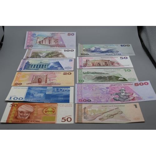 29 - Mixed Selection of Bank Notes From Kyrgyzstan