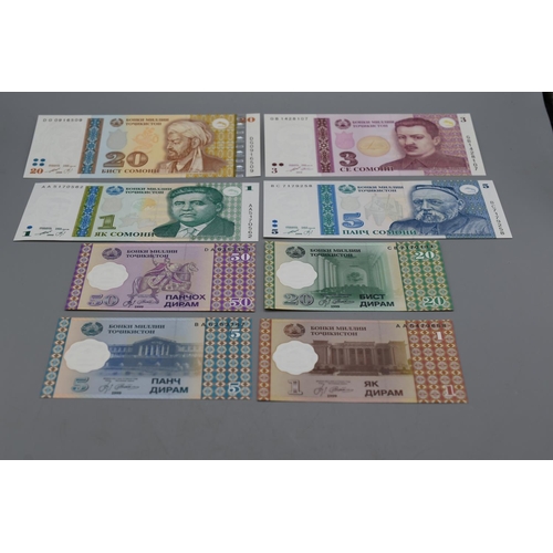 31 - Selection of Bank Notes From Tajikistan