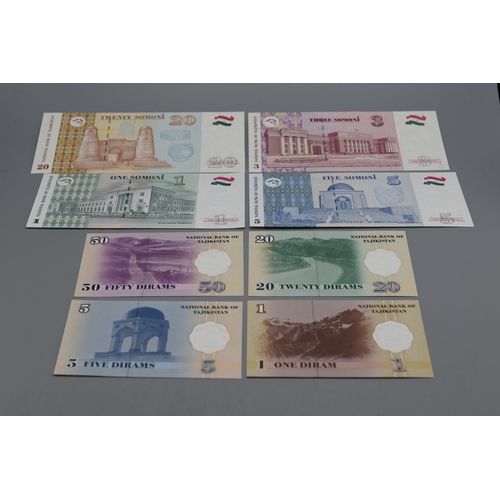 31 - Selection of Bank Notes From Tajikistan