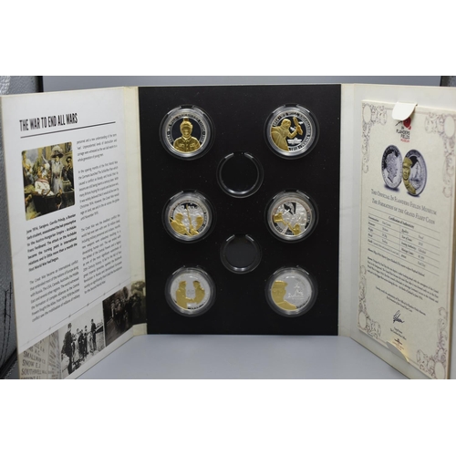 37 - The London Mint - In Flanders Fields Museum Coin Set - With Authenticity Certificate - Incomplete