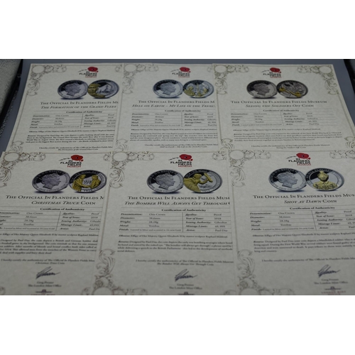 37 - The London Mint - In Flanders Fields Museum Coin Set - With Authenticity Certificate - Incomplete