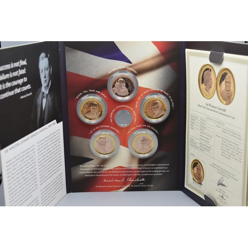 39 - The London Mint Office - Winston Churchill Inspiration to a Nation Coin Set - with Authenticity Cert... 