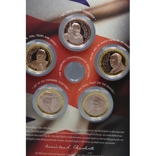 39 - The London Mint Office - Winston Churchill Inspiration to a Nation Coin Set - with Authenticity Cert... 