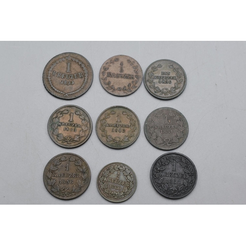 45 - Collection of Coinage From Baden to include Silver