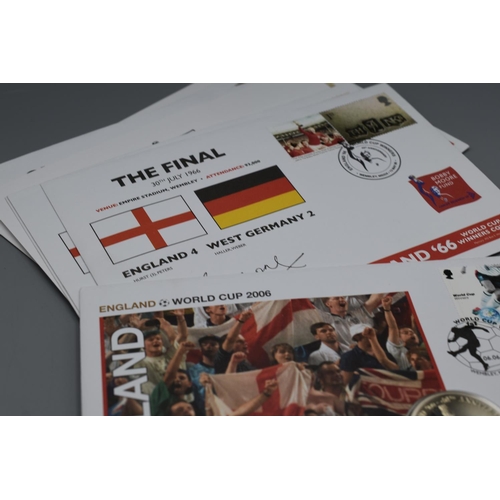 51 - A Gibraltar 40th Anniversary 1966 England World Cup Run First Day Covers Set, With Commemorative Fiv... 