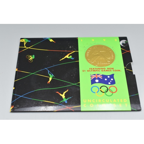 53 - Australian Mint Uncirculated Olympics Coin Set, 1992.