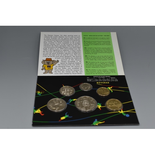 53 - Australian Mint Uncirculated Olympics Coin Set, 1992.