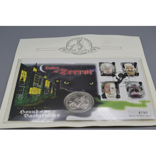 59 - A Gibraltar 1994 Commemorative Five Pound Coin Cover, Commemorating The Return of Sherlock Holmes